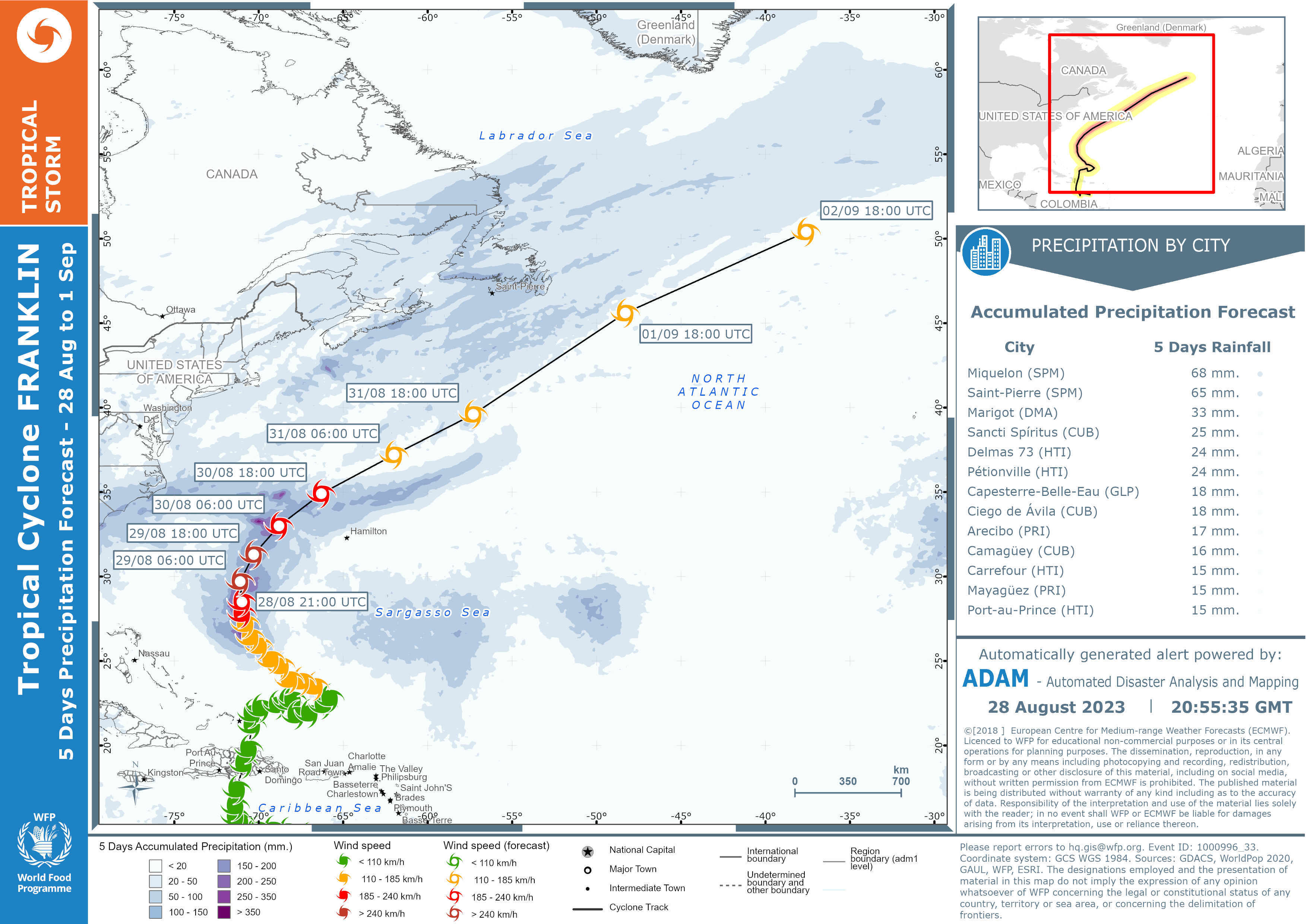 Rainfall Map Showcases Humanitarian Data Exchange